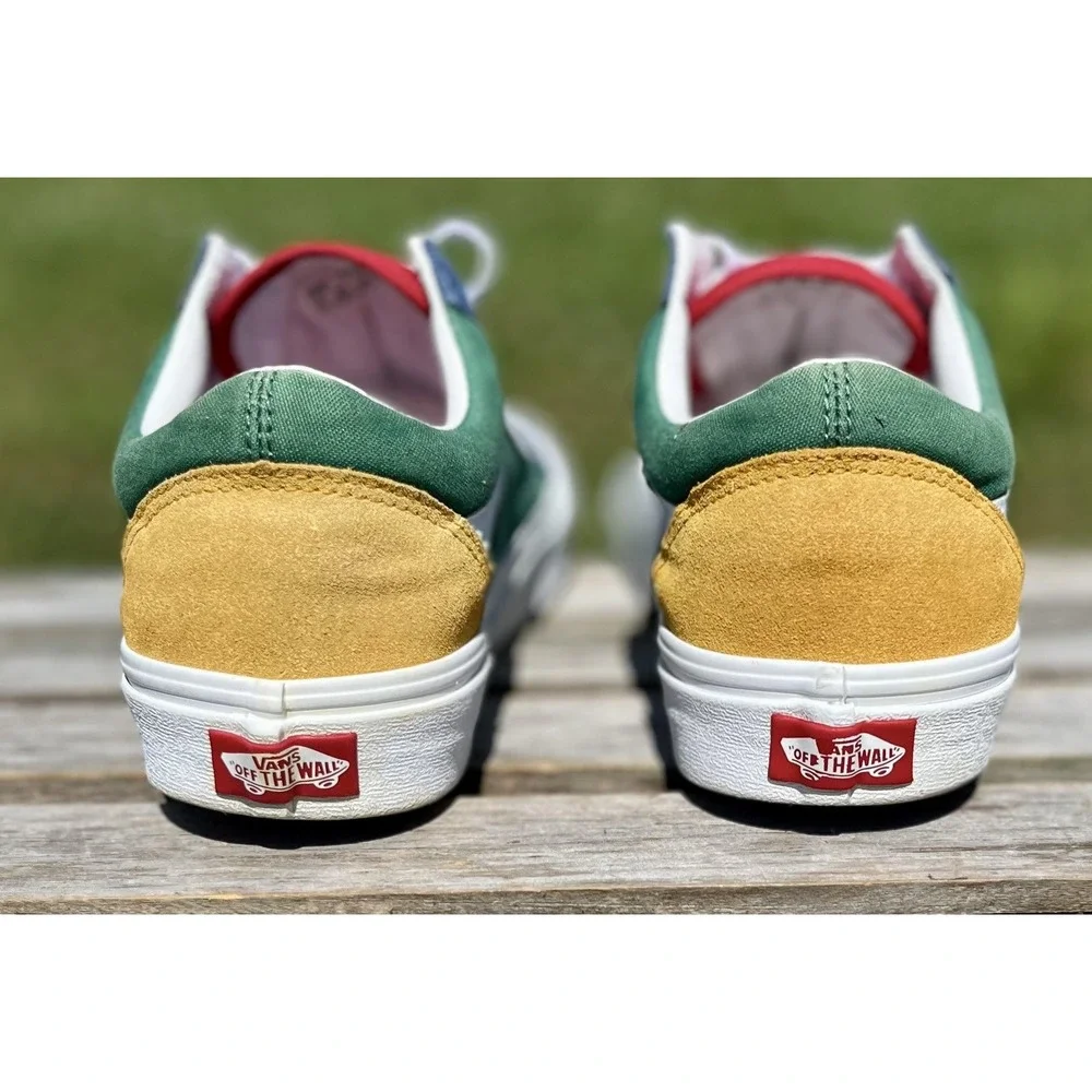 Vans Old Skool Shoes Mens Size 9.5 Skate Canvas Sneakers Classic Low Top Casual‎